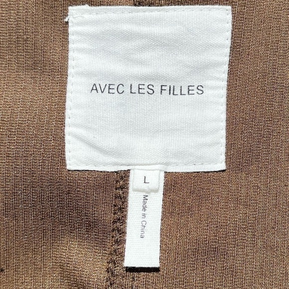 🌻Avec Les Filles Brown Corduroy Jacket Size Large - Picture 10 of 12